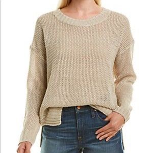 J. CREW Crewneck Beach Sweater in Flax Size M